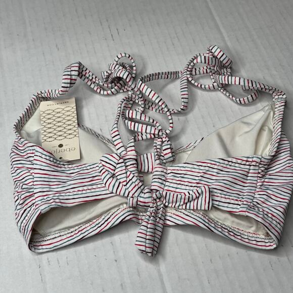 Eberjey Bikini Tops Lines Connor - Multicolor Striped NWT Size Medium - Picture 3 of 7